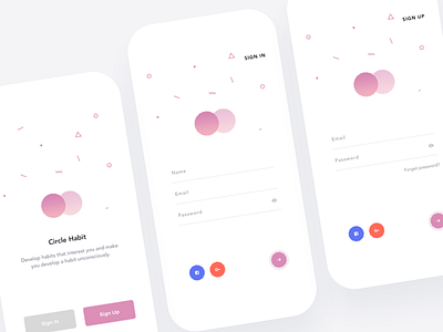 sign up #14/100 color design login ui ux