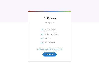 Pricing Page page pricing