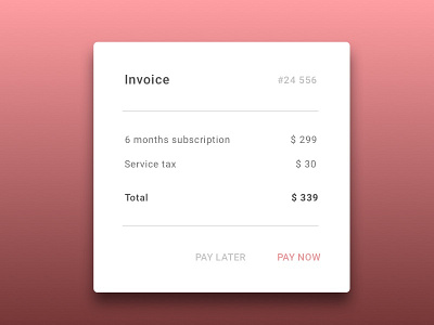 Invoice invoice