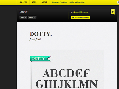 Dotty font
