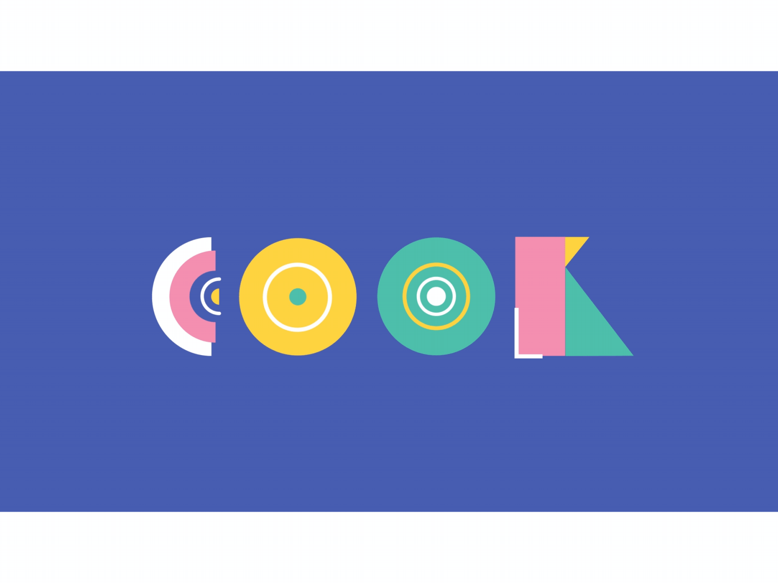 c o o k animation cook design dynamic food geometric kinetic minimal morph motion motiongraphic shape shape animation typography vector