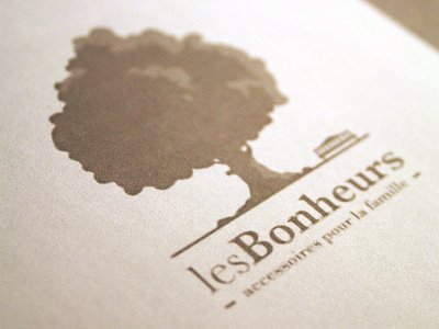 Identity - Les Bonheurs authentic bonheur branding graphic design identity logo logo design tree