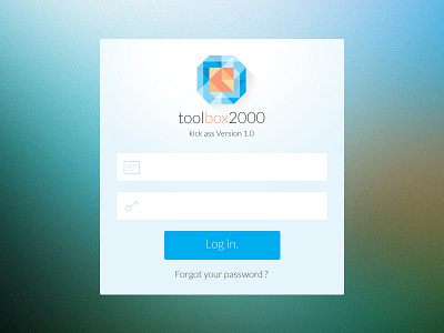 UI Design Login interface - Toolbox flat design login ui ui design ux ux design