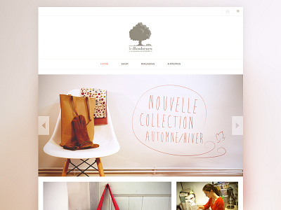 Les Bonheurs e-Shop redesign brand ecommerce eshop family flat products responsive webdesign website