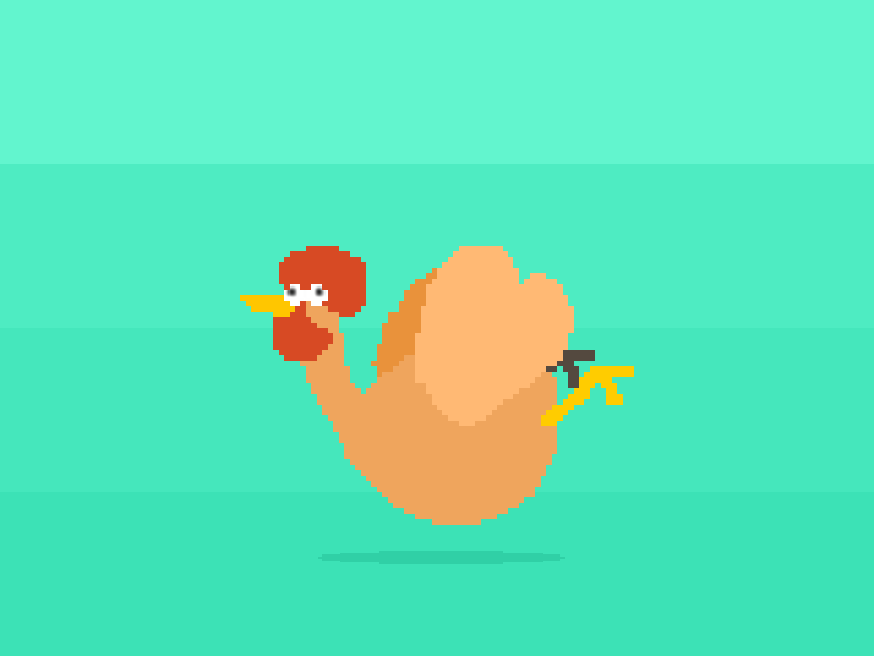 Turkey Santa Rival bird christmas fly game gif pixel pixel art retro gaming santa turkey