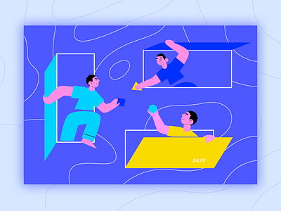 Cooperation & Sharing design illustration share ui