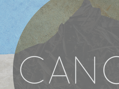 CANOES - Show Flyer print texture type typography