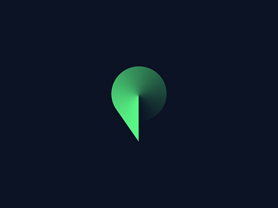 Pokke — Logo concept angle colorful gradient letter logo logotype minimal p simple symbol