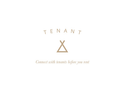 TENANT.AT — Logo logo minimal old simple tenant tent