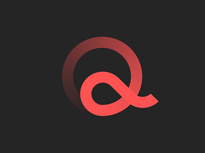 Quarkcoin — Currency Symbol flat gradient letter q logo minimal q quark quarkcoin simple
