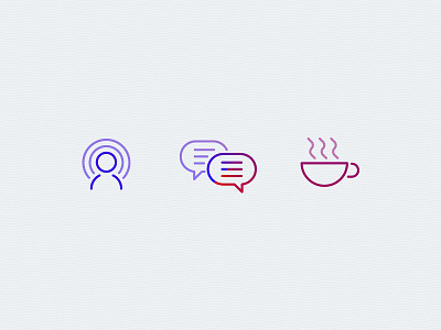 Icons colourful gradient icons minimal pokke