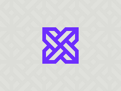 Impossible X 3d bold border edgy imposible logo logotype pattern purple type x
