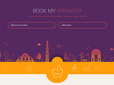 Book My Sprinterz - Homepage Design ui ux