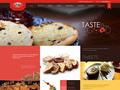 Bakery Website ui ux