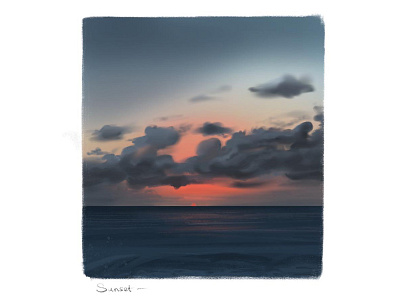 Sunset on the black sea coast blacksea clouds coast horizon sky sunset water waves