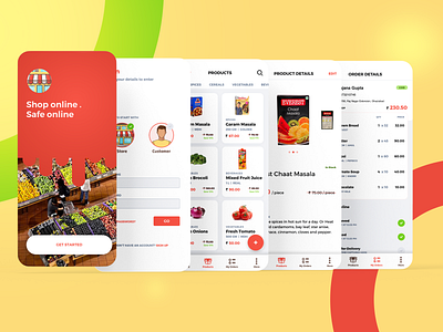 Grocery Mobile App 2021 app design trends grocery minimal product ui ux