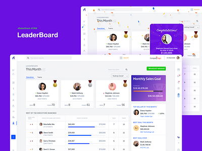 Leaderboard design ui ux web