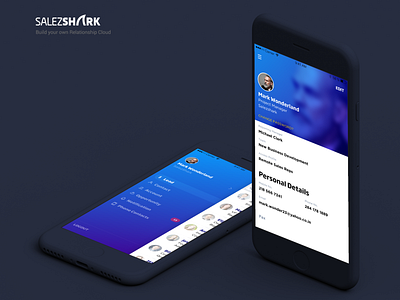 Profile and Navigation Screens app design ui ux