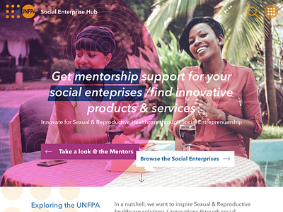 UNFPA Social Enterprise Club Mock-up