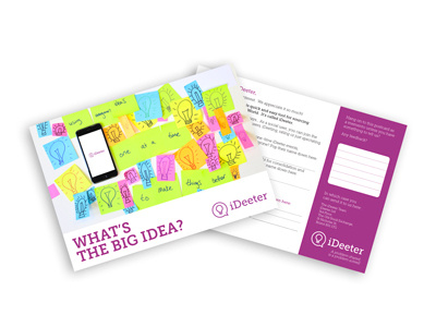 Ideeter - Postcard Design branding flyer design graphic design