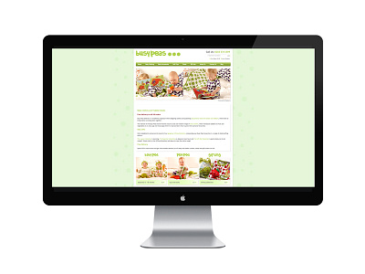 Busy Peas - Website Design