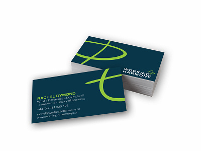 Working In Harmony - Business Card branding graphic design