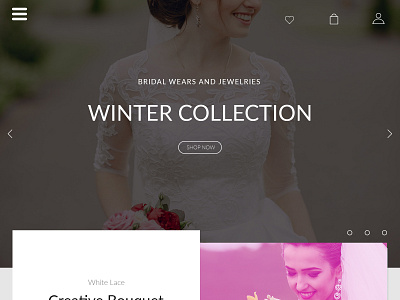 E_Commerce for Wedding and Bridal Dresses design inspiration ui ui design web ui