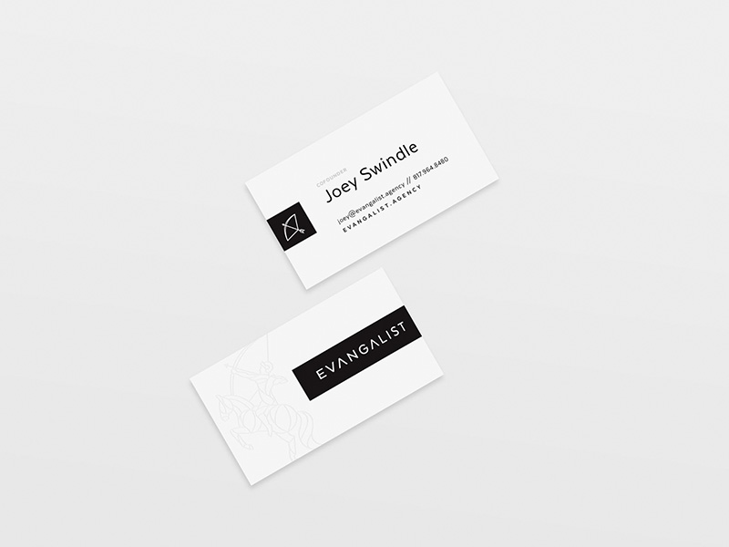 Evanglist Business Cards by Sam Fleming on Dribbble