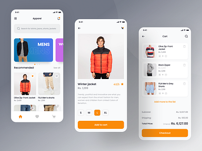 Ecommerce App Design app design ui ux