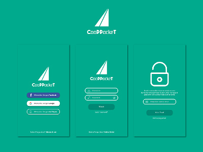 Cooppocket Signup & Signin UI android cooperation cooperative cooppocket green login signin signup ui uiux ux