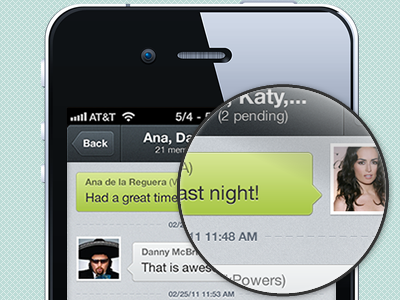textPlus Chatview app bubbles chat conversation iphone textplus texture