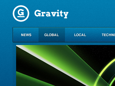 Gravity WP Magazine Theme arvo blue helvetica texture