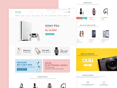 Croma Web Landing Page