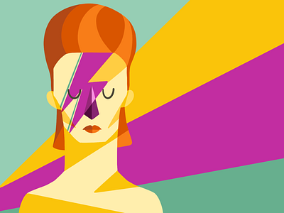 Bowie character design david bowie illustration procreate