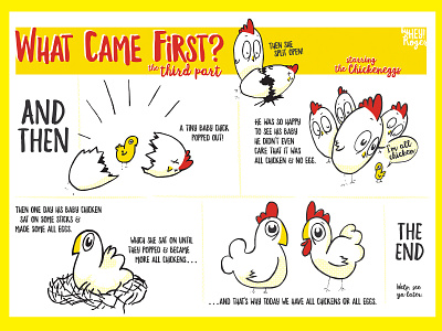 Chickeneggs Part 3 - The End cartooning chickens comic comic art comics comicsart eggs illustration