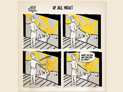 Up All Night cartooning comic comic art sunshine