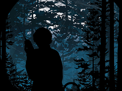 Stranger Things Forest art design illustration vector