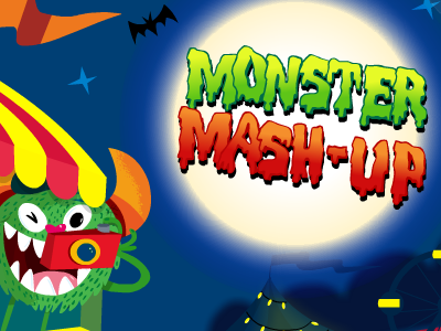 Monster Mashup illustration interactive