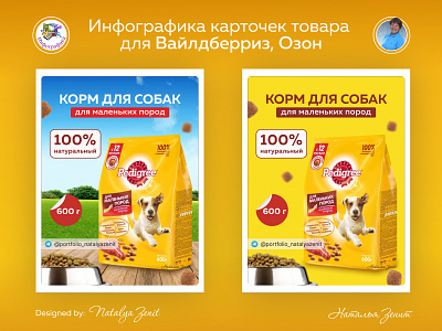 Product listing design for Wildberries, инфографика карточки