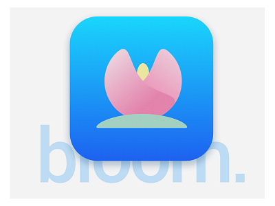 bloom app icon app flat flower icon ios timblin