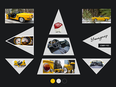 Zazopor 968 automobile car design figma graphic design logo moodboard porsche yellow zaz