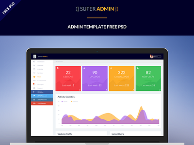 Super Admin Free PSD Template