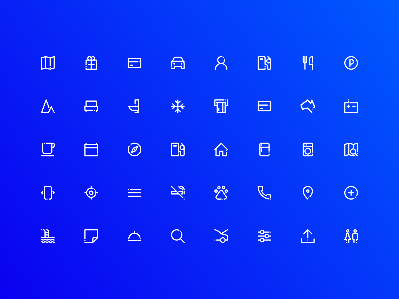 The NRMA Icon Set By Vaughan Moffitt On Dribbble