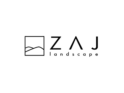 ZAJ landscape architecture design landscape landscaping landshaft logo minimal minimalist logo minimalistic studio
