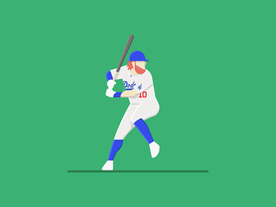 Justin Turner baseball dodgers illustration justinturner la mlb