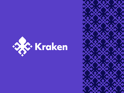 Kraken Exchange Redesign blockchain branding crypto kraken logo mark rebrand squid