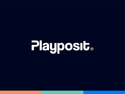 Playposit Rebrand branding logo playposit typography web word mark