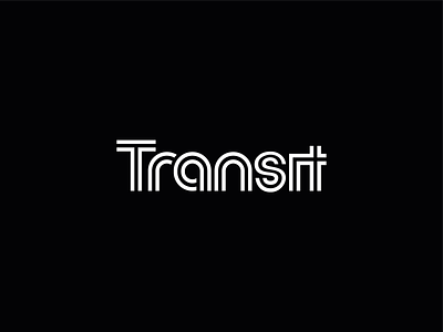 Transit Concept roads transit travel type typography wordmark
