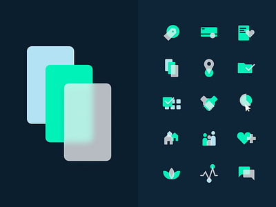 Navigate Wellbeing Solutions — Iconography app design health healthcare icon icon family iconography ui wellness
