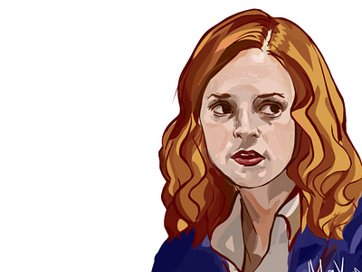 Pam Beesly drawing girl pam pambeesly theoffice tvshow